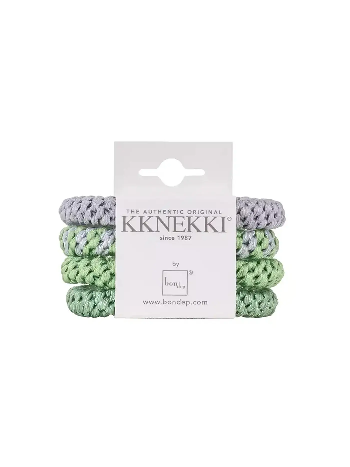 KKNEKKI | Haargummi 4er Pkg BUNDLE 1 | hellgrün